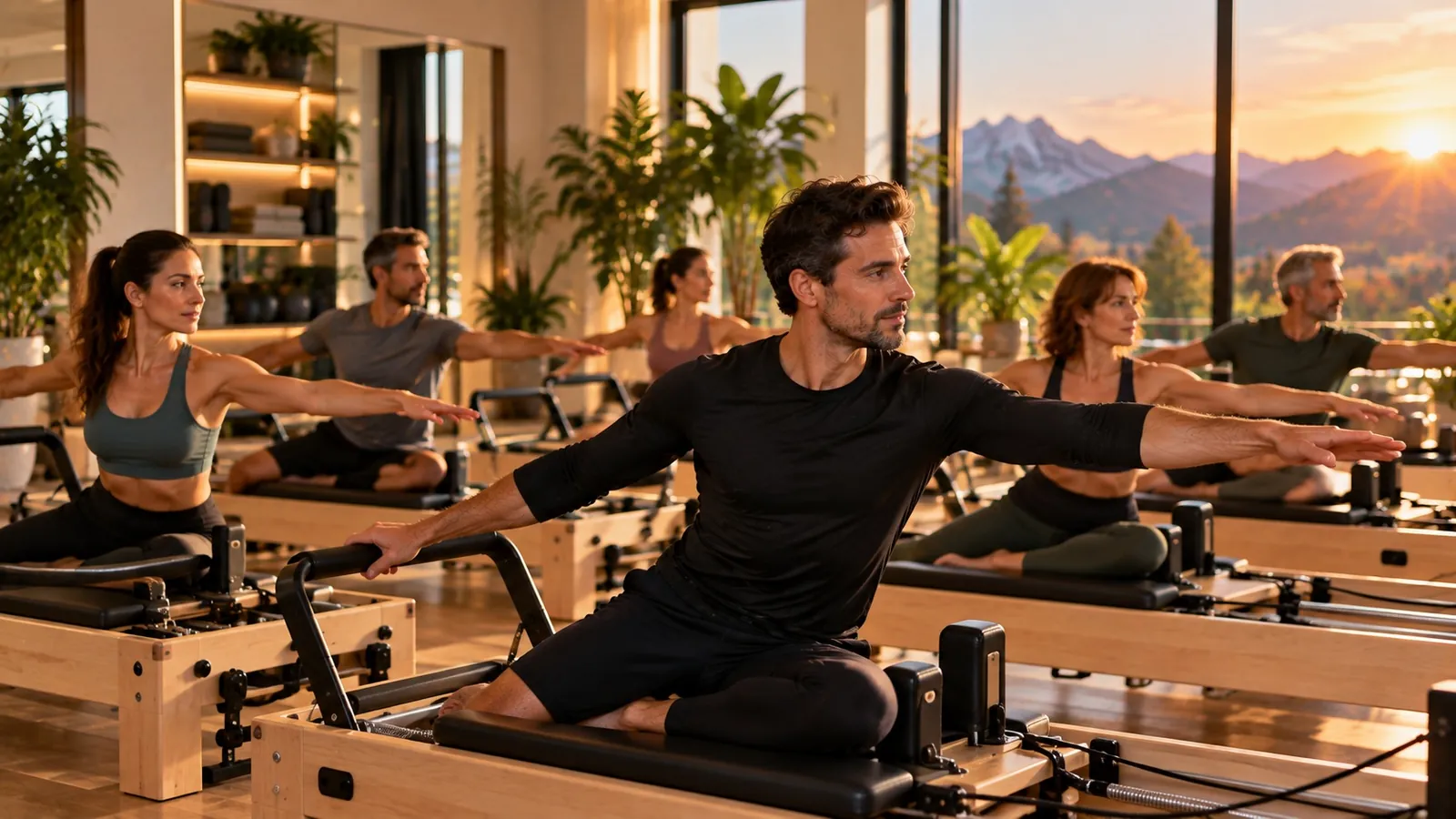 Un coach remplaçant assure un cours de Pilates